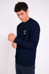 Sweatshirt bleu marine AUGUSTIN DATE ME IN PARIS - 3