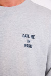 Sweatshirt gris AUGUSTIN DATE ME IN PARIS - 5