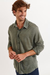 Chemise kaki JEAN LIN - 4