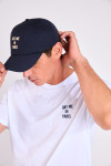 Casquette bleu marine LEO DATE ME IN PARIS