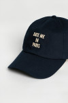 Casquette bleu marine LEO DATE ME IN PARIS