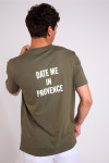 T-shirt vert kaki MORGAN DATE ME IN PROVENCE - 3
