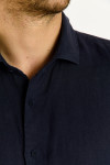 Chemise bleu marine QUENTIN PISE matière coton - 6