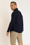 Chemise bleu marine QUENTIN PISE matière coton - 5