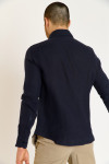 Chemise bleu marine QUENTIN PISE matière coton - 2