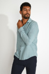 Chemise bleu QUENTIN PISE matière coton - 2