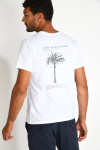 T-shirt blanc imprimé palmier THEOPALDIC NAVIGLIO - 1