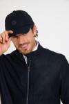 Casquette en laine bleu marine ALBERT VALENCE - 1