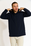 Parka à capuche bleu marine ALFONSE MORANO - 7