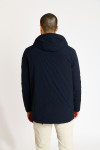 Parka à capuche bleu marine ALFONSE MORANO - 6