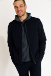 Veste zippée bleu marine IVANO MATERA - 7