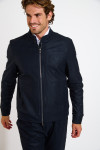 Veste zippée bleu marine à col montant IVANO VALENCE