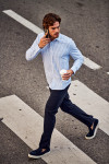 Chemise rayée bleue JEAN MURCIE - 10
