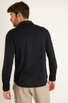 CHEMISE MANCHES LONGUES NOIRE ALAIN PAGANI - 4