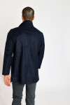 Manteau bleu marine UMBERTO GROSSETO - 5