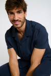 Chemise bleu marine ALEX TRIESTE - 6