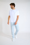 Pantalon chino bleu ciel AURELIO LINDYE