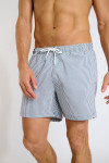 Short de bain à rayures bleu marine et blanc EMILIO EQUENSE - 3