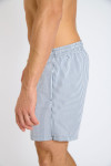 Short de bain à rayures bleu marine et blanc EMILIO EQUENSE - 4