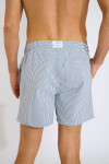 Short de bain à rayures bleu marine et blanc EMILIO EQUENSE - 2