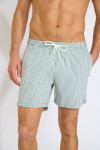 Short de bain à rayures kaki et blanc EMILIO EQUENSE - 3
