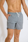 Short de bain marine mosaïque EMILIO SESTRI - 4