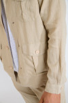 Chemise saharienne beige LIONEL PISE - 5