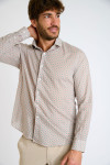 Chemise kaki à motifs QUENTIN MAZARA - 6