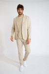 Pantalon coupe carotte beige THOMAS CERVO