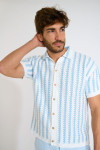 Chemise en maille écru TRISTAN SOVERATO - 3