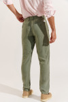 Pantalon chino kaki AURELIO LINDYE - 4