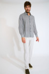 Chemise bleu marine imprimé mosaïque QUENTIN ORTONA - 2