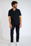 Pantalon noir THOMAS TRIESTE - 1