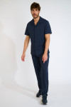 Pantalon bleu marine THOMAS TRIESTE - 2