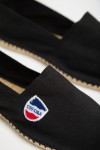 Espadrilles en toile Noire - Made in France CLASSIQUE UNI - 1