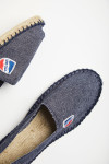 Espadrilles en toile Bleu Jean - Made in France CLASSIQUE UNI - 5