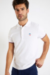 Polo manches courtes Blanc - écusson POLOMC UNI