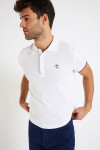 Polo manches courtes Blanc - écusson POLOMC UNI
