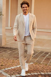 Veste jersey beige NIKO CERVO