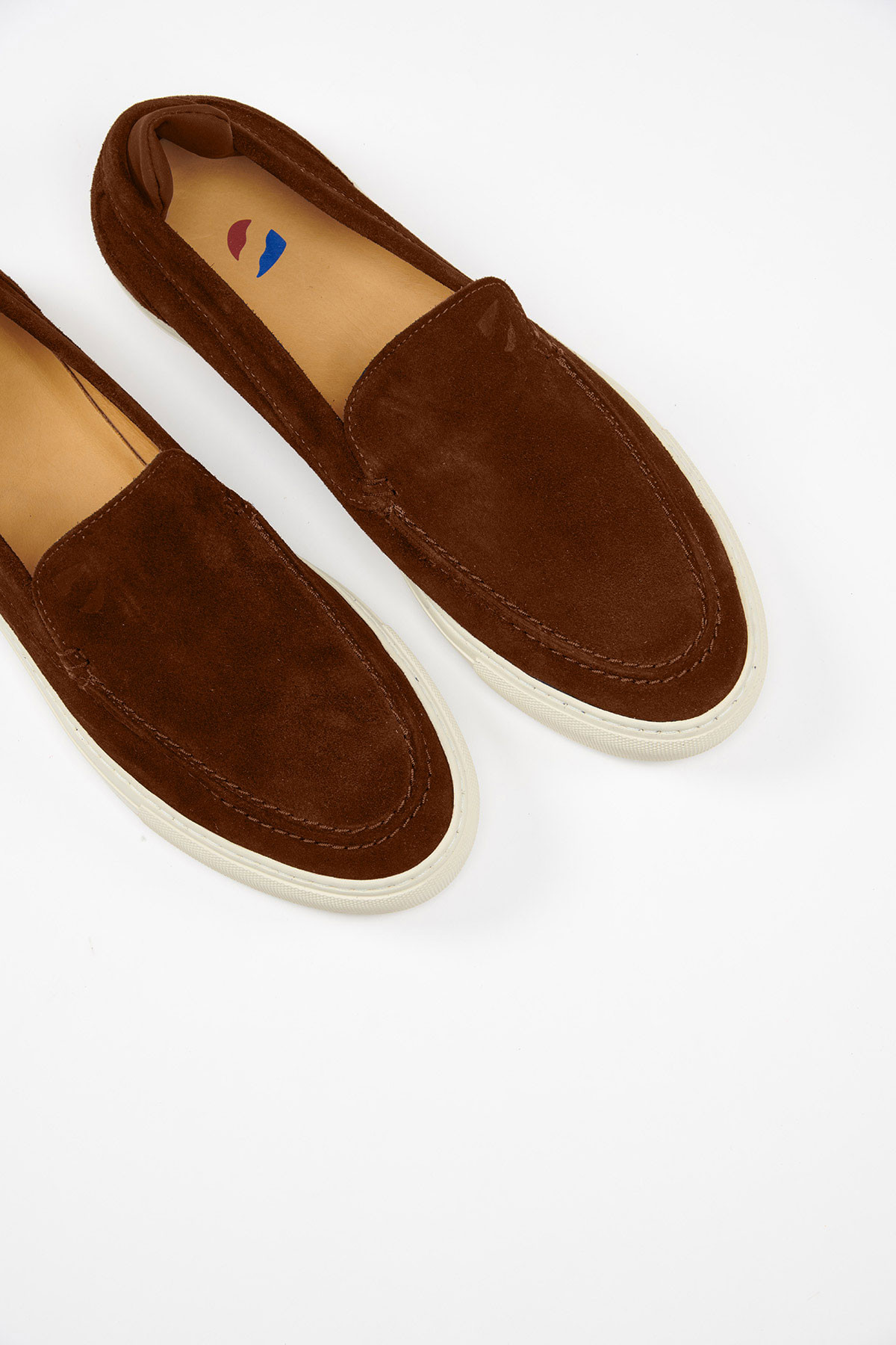 Espadrilles en cuir acajou LEON MARINELLA - 1