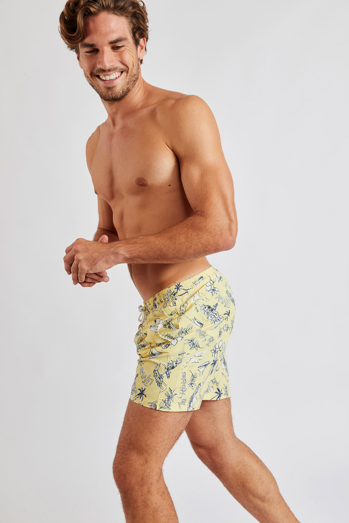Short de bain jaune Manu Lariviera - 2