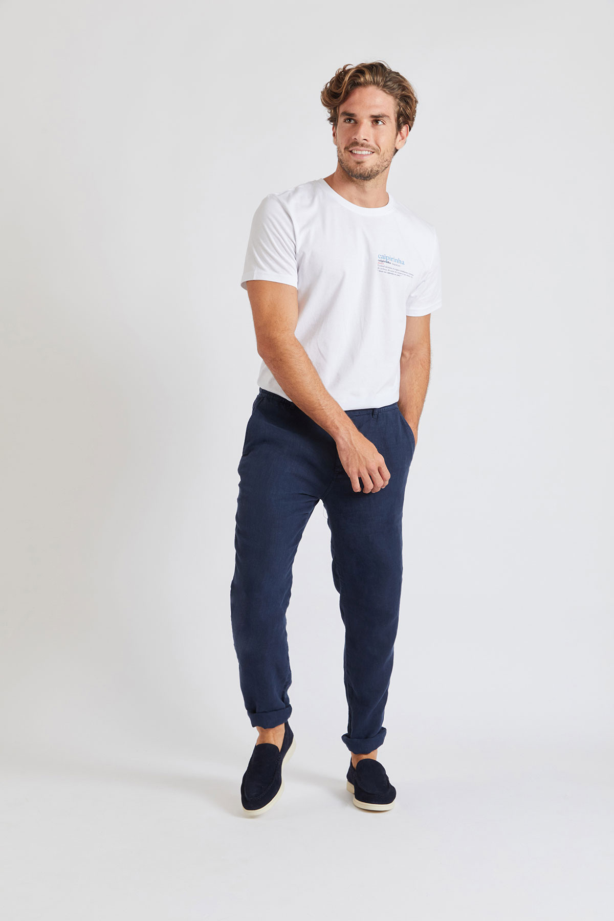 Pantalon Marine en lin Chino Lindye - 2