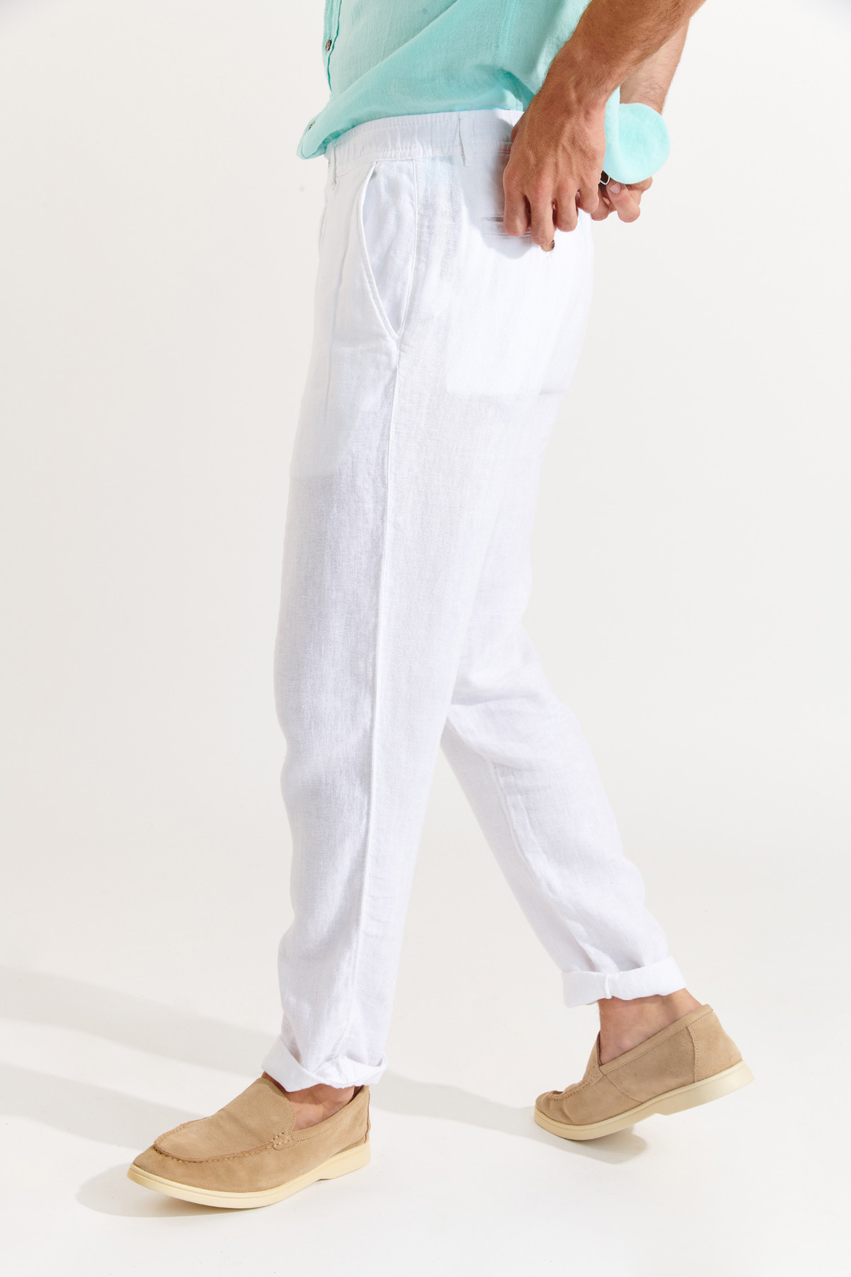 Pantalon blanc CHINO LINDYE - 4
