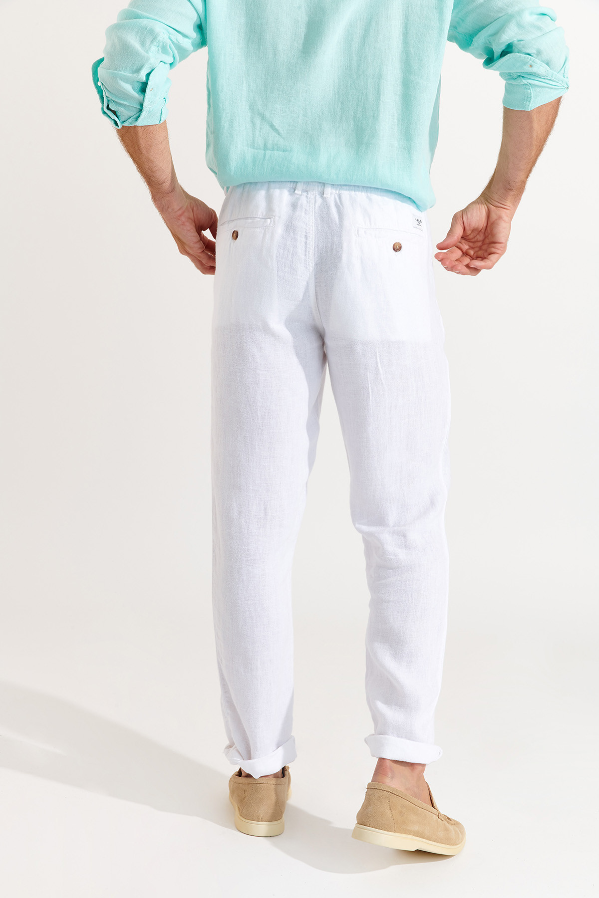 Pantalon blanc CHINO LINDYE - 5