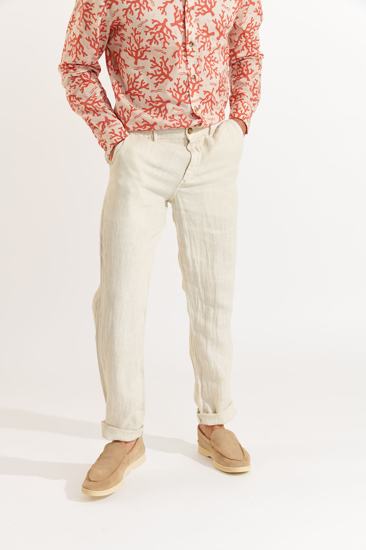 Pantalon en lin CHINO LINDYE - 3
