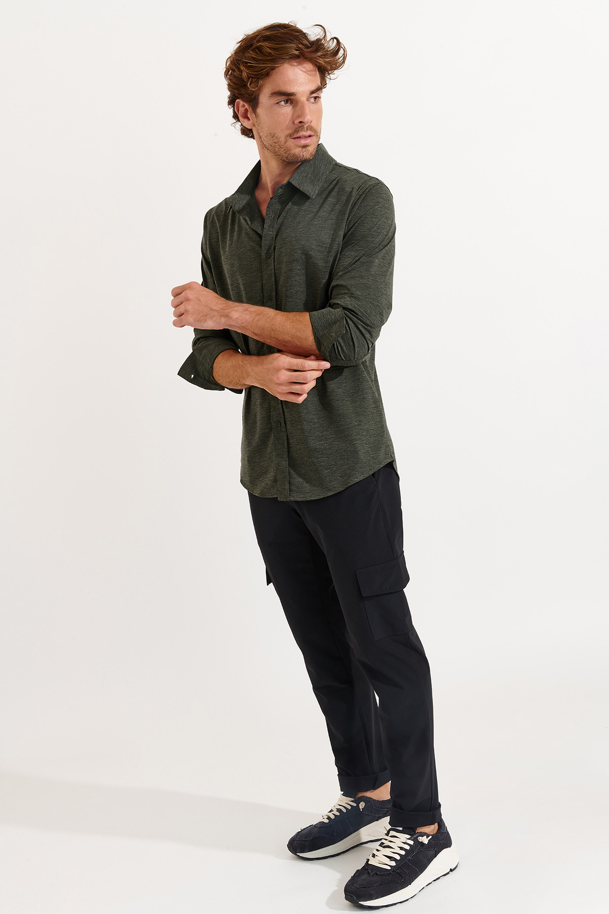Pantalon noir stretch CONOR LESCADA - 3