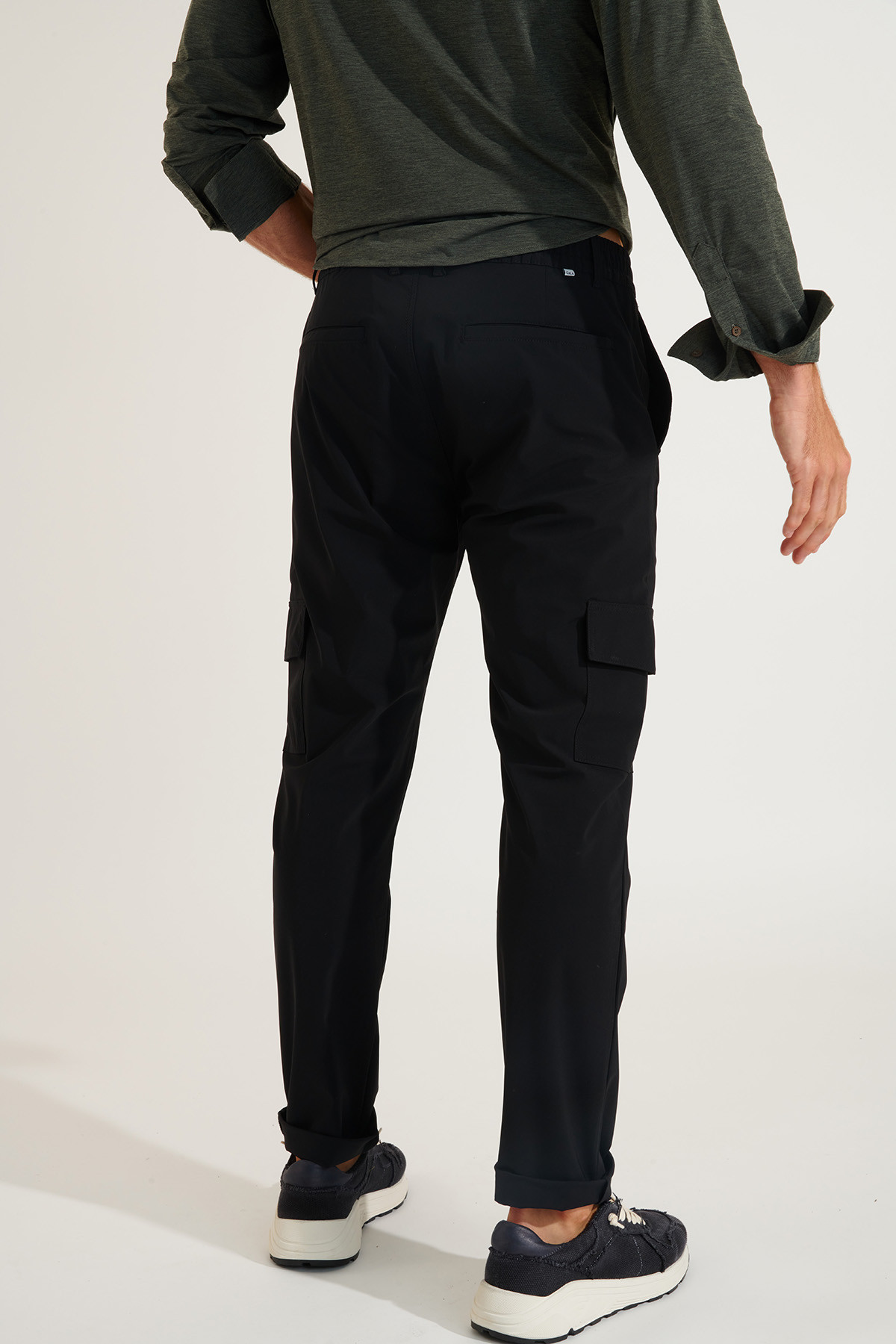 Pantalon noir stretch CONOR LESCADA - 5