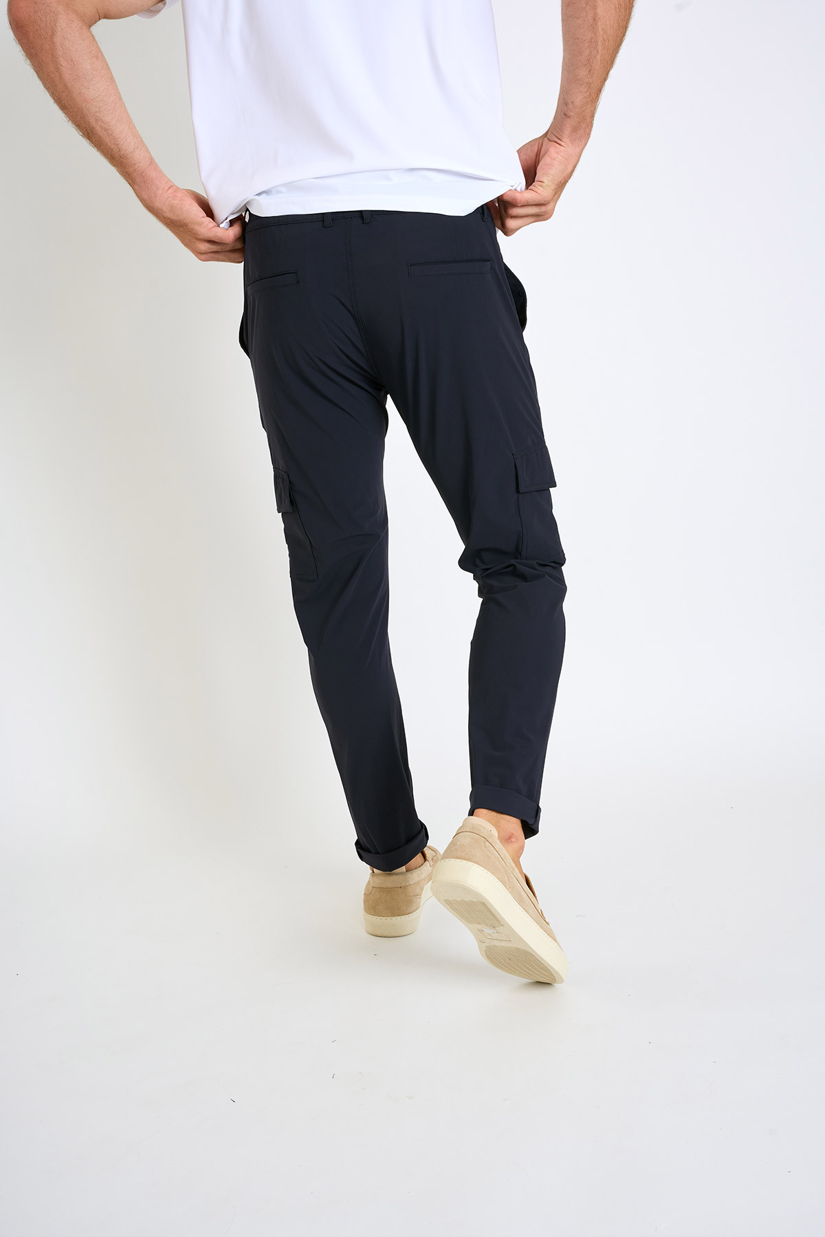 Pantalon bleu marine stretch CONOR LESCADA - 3