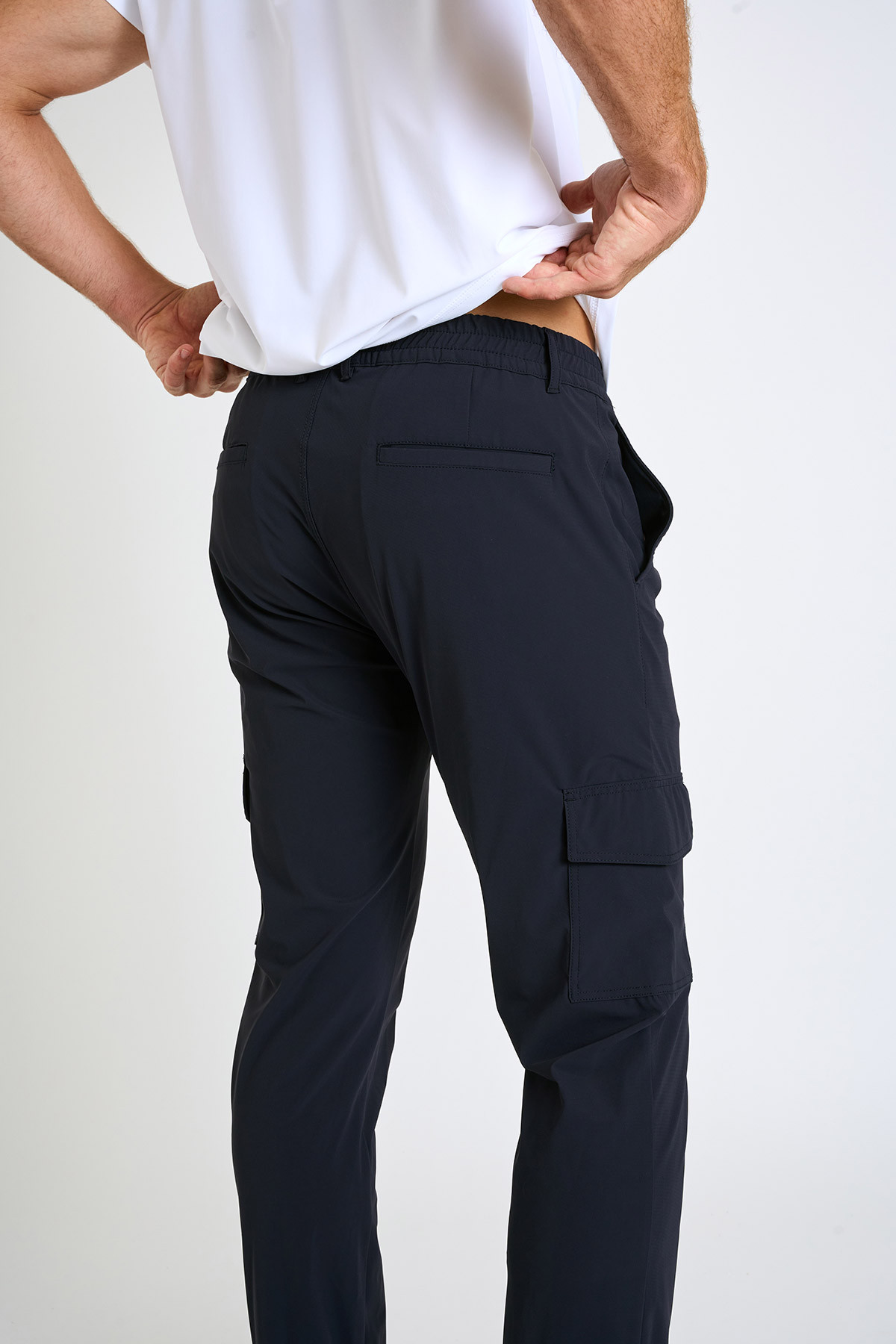 Pantalon bleu marine stretch CONOR LESCADA - 4