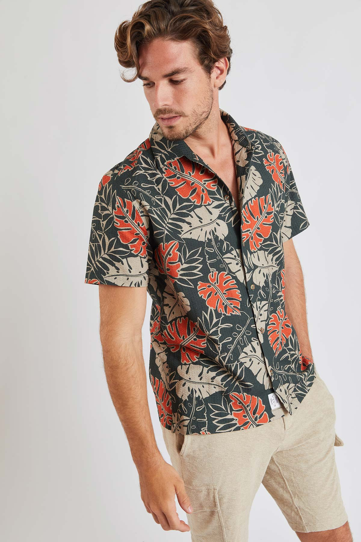 Chemise à manches courtes tropicale Stefano Lavagna - 2